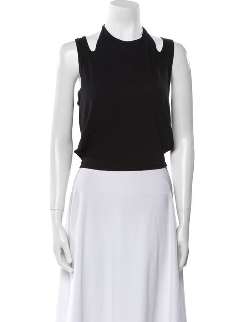 Dion Lee Crew Neck Sleeveless Crop Top