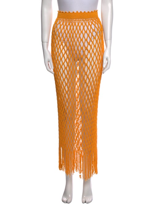 Dion Lee Crochet Trim Midi Length Skirt