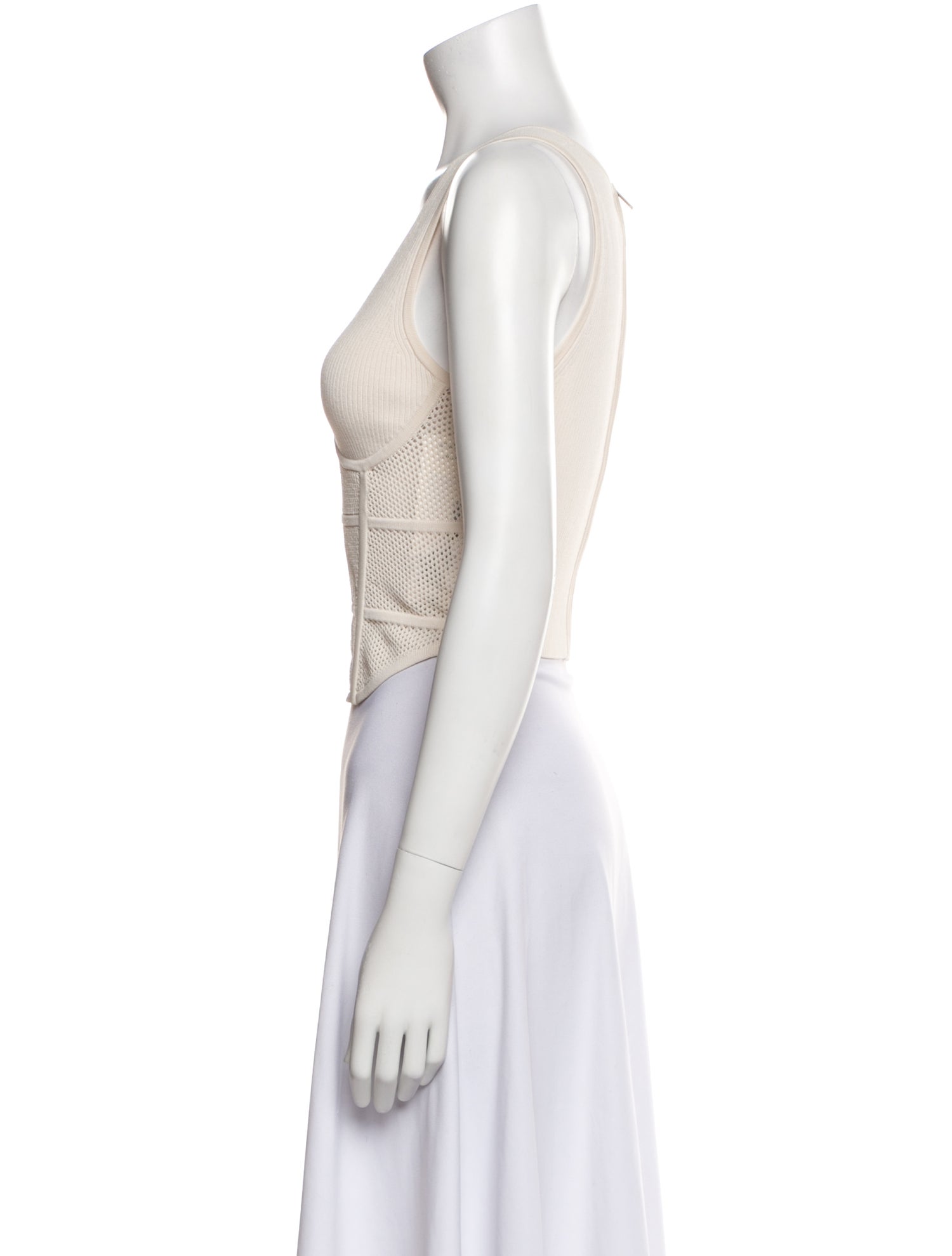 Dion Lee Scoop Neck Sleeveless Crop Top w/ Tags