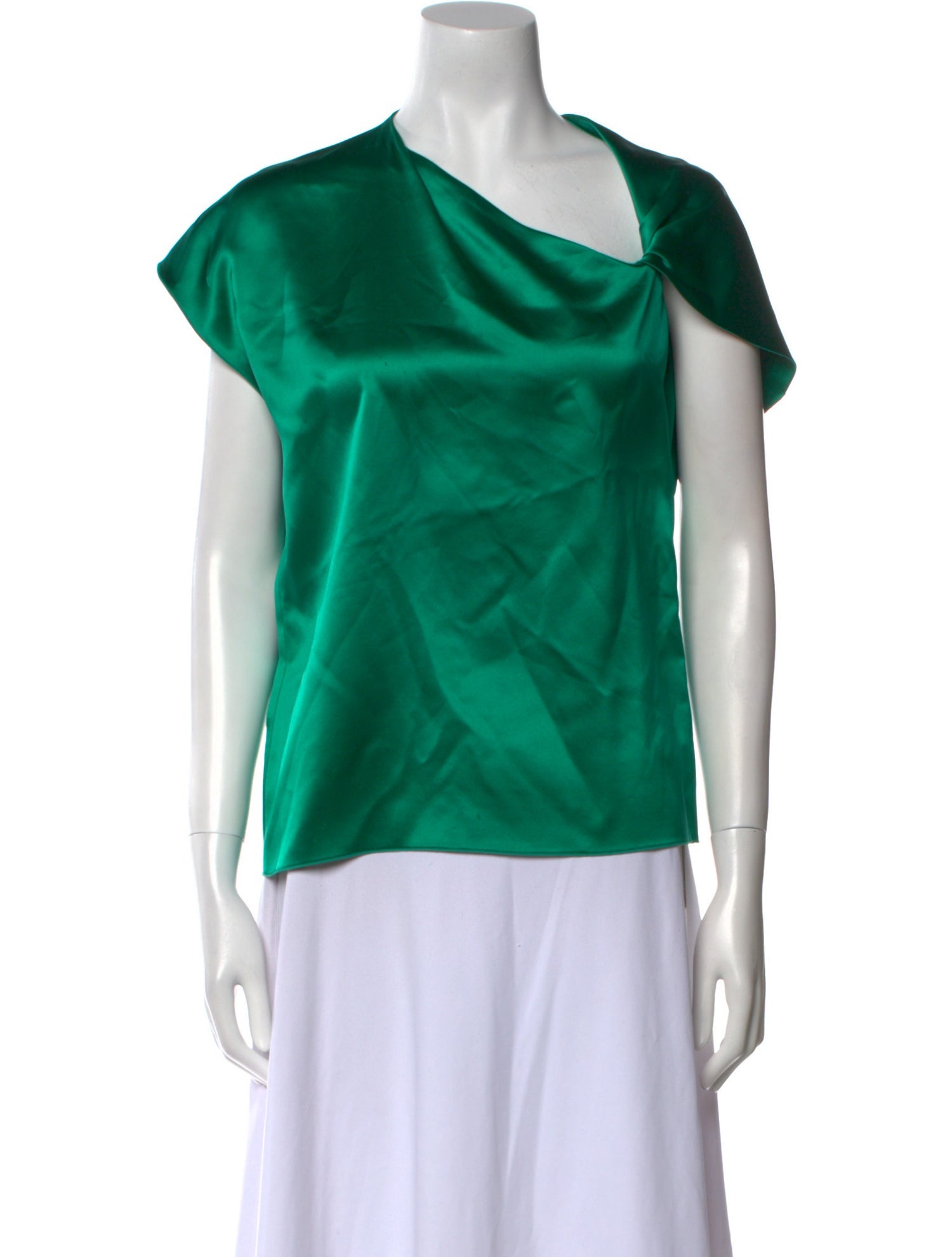 Dion Lee Silk Cowl Neck Blouse