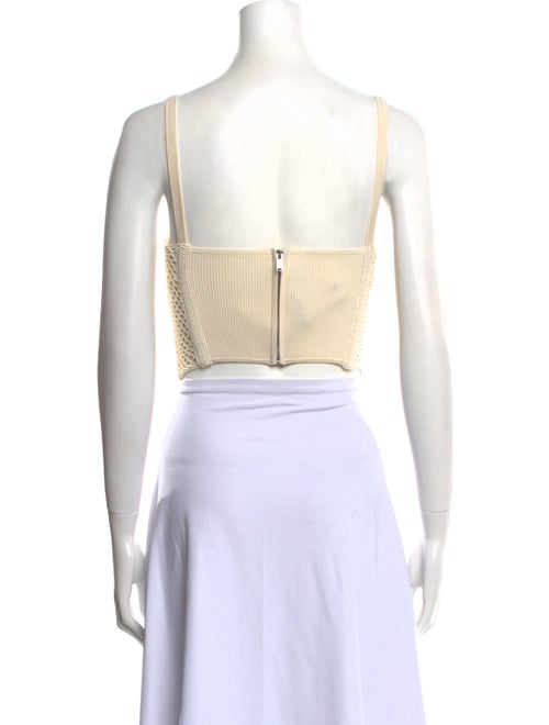 Dion Lee V-Neck Sleeveless Crop Top
