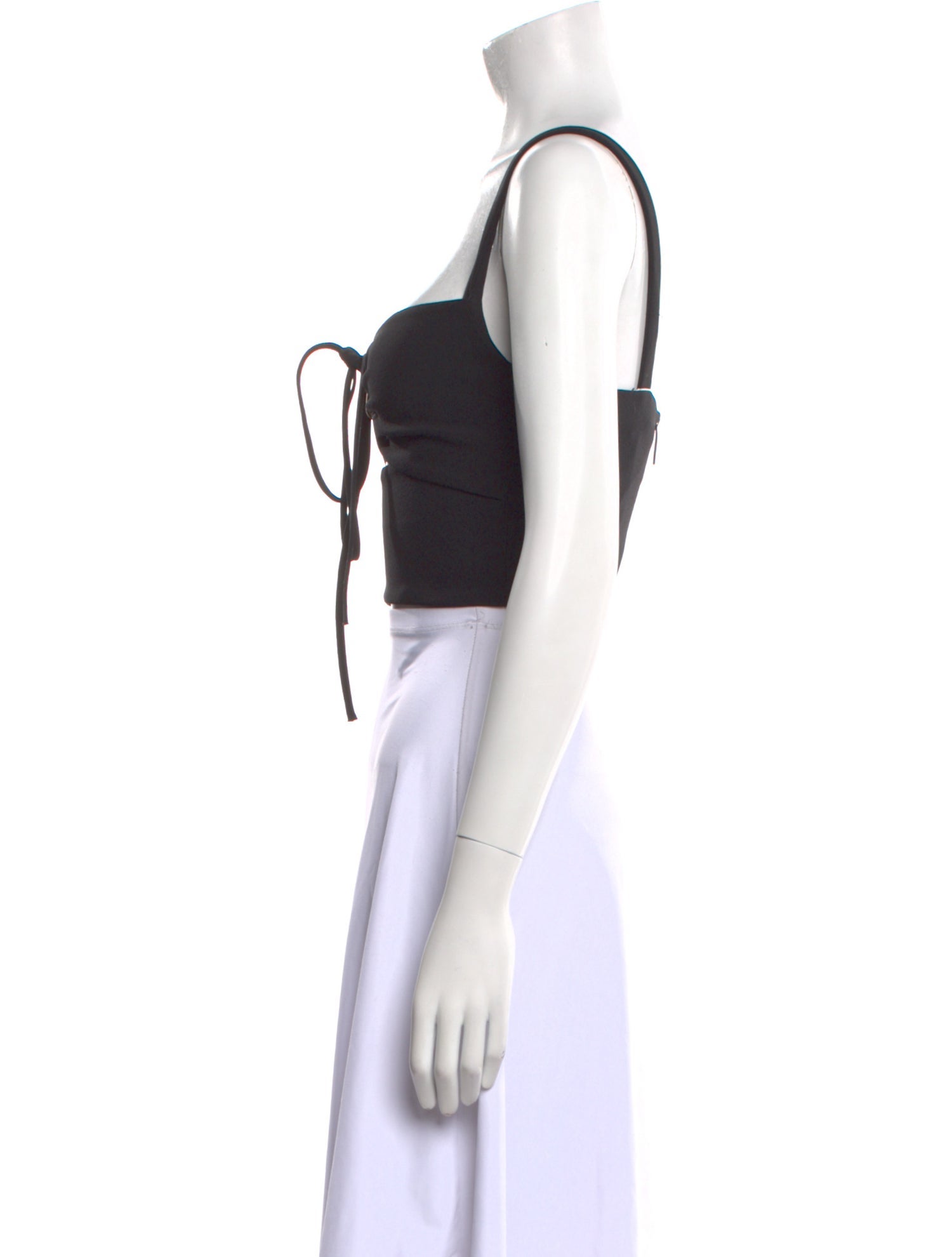 Dion Lee Square Neckline Sleeveless Crop Top