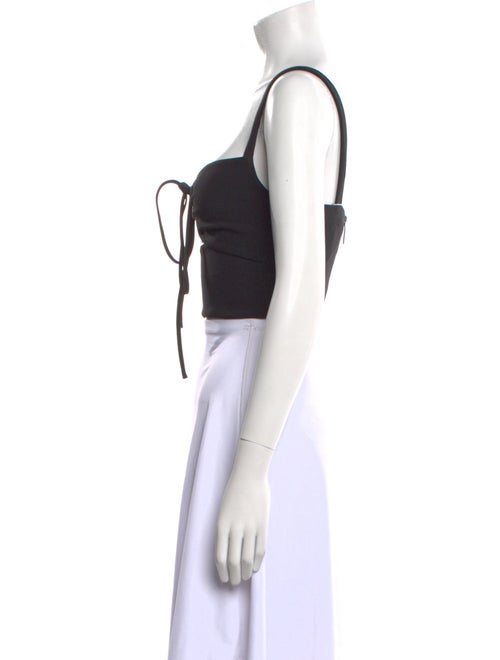 Dion Lee Square Neckline Sleeveless Crop Top