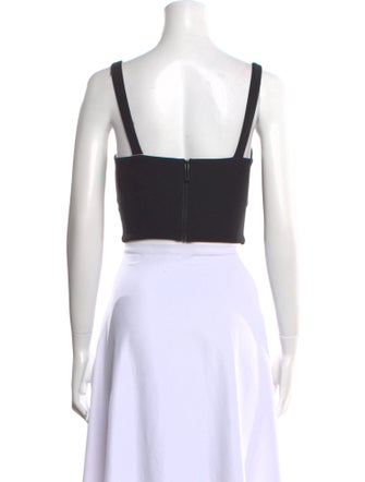 Dion Lee Square Neckline Sleeveless Crop Top