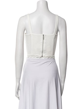 Dion Lee Scoop Neck Sleeveless Crop Top