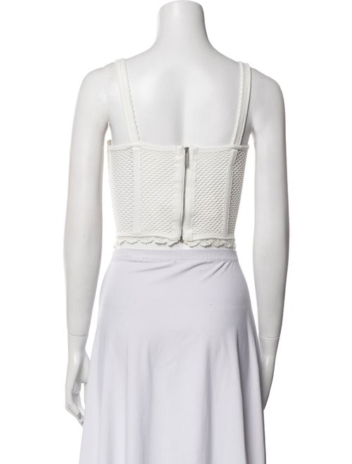 Dion Lee Scoop Neck Sleeveless Crop Top