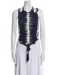 Dion Lee Tie-Dye Print Scoop Neck Crop Top