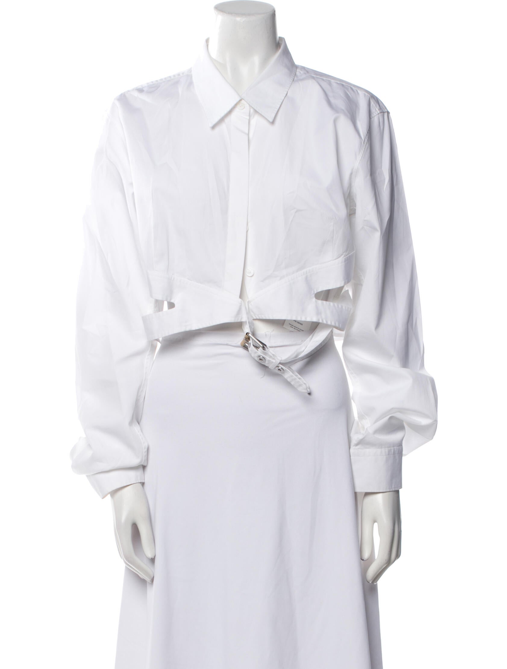 Dion Lee Long Sleeve Crop Top