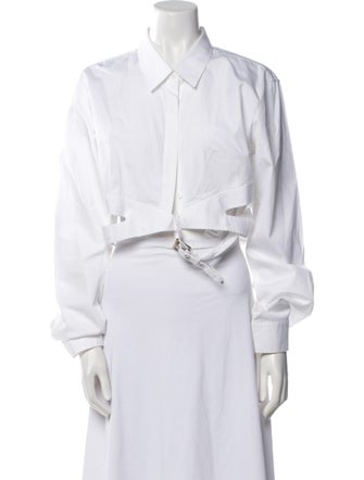 Dion Lee Long Sleeve Crop Top