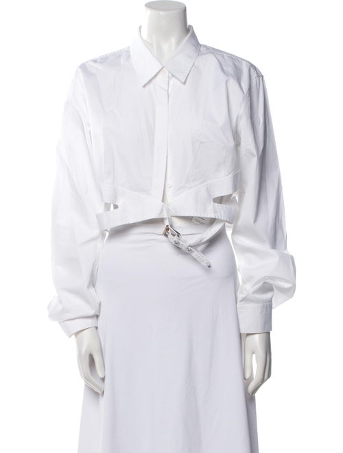 Dion Lee Long Sleeve Crop Top