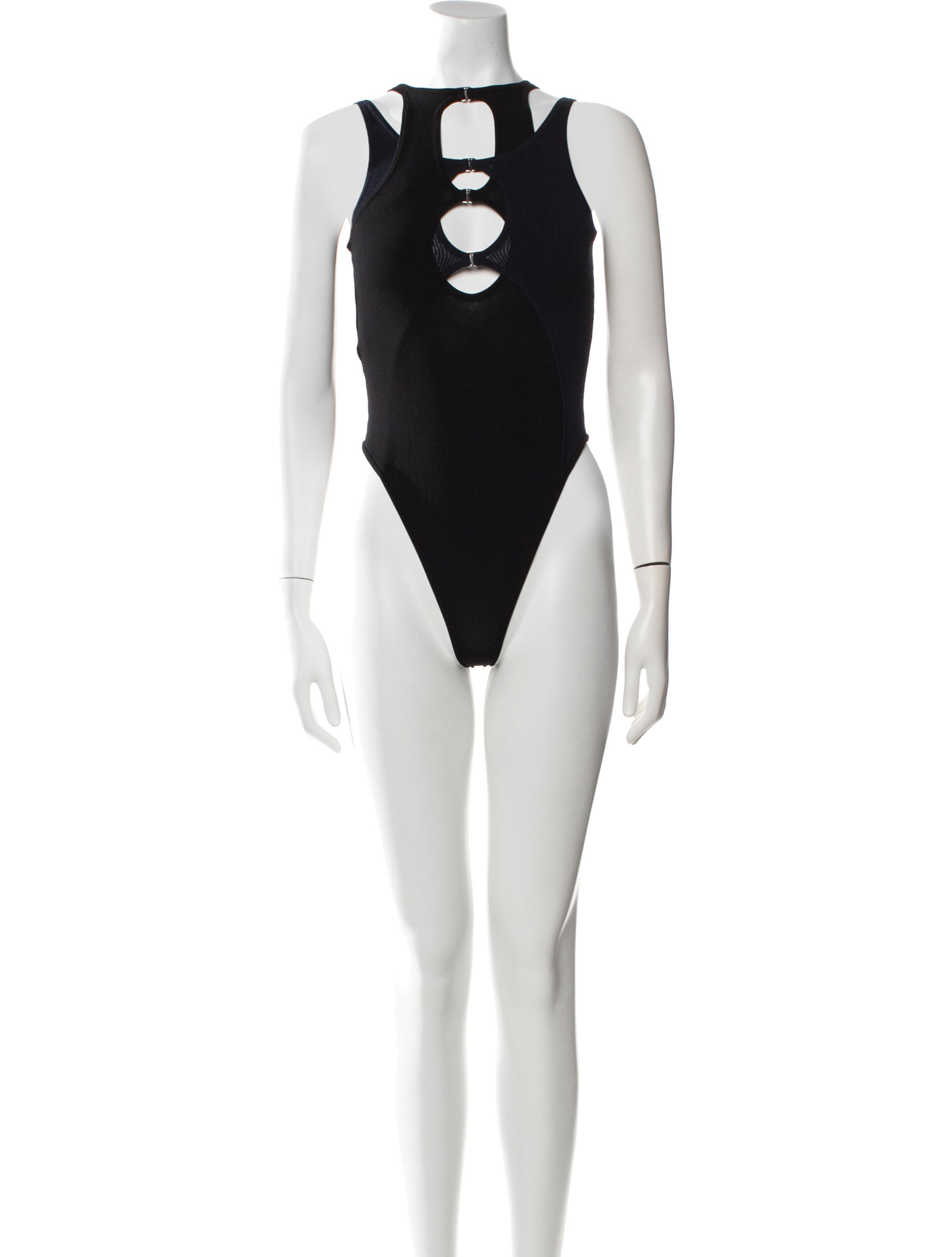 Dion Lee Bateau Neckline Sleeveless Bodysuit