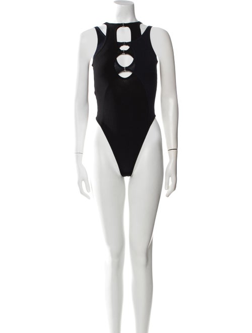 Dion Lee Bateau Neckline Sleeveless Bodysuit