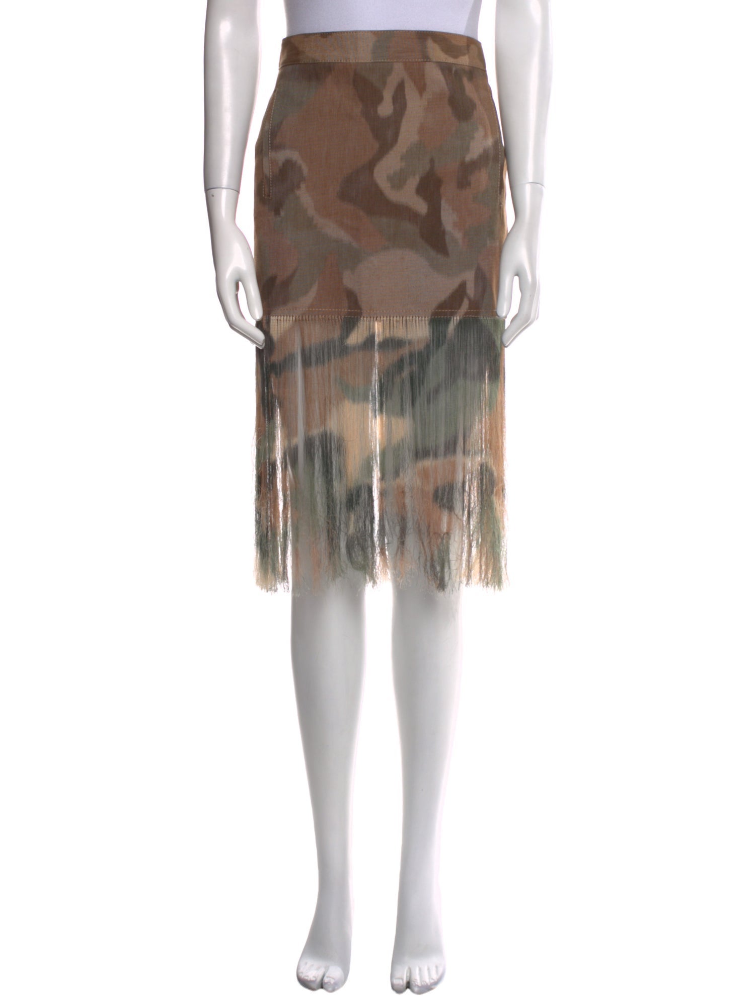 Dion Lee Camouflage Print Knee-Length Skirt w/ Tags