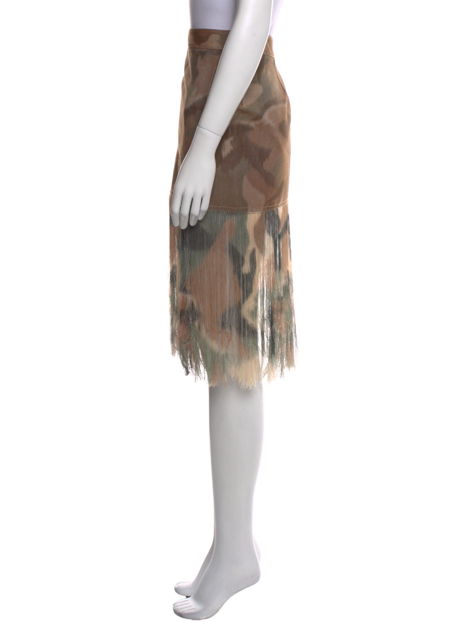Dion Lee Camouflage Print Knee-Length Skirt w/ Tags