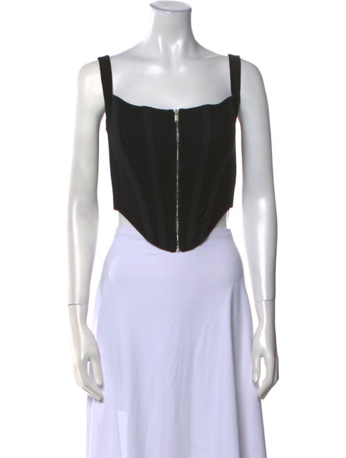 Dion Lee Square Neckline Sleeveless Crop Top