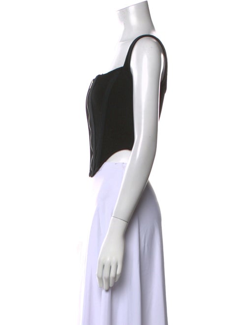 Dion Lee Square Neckline Sleeveless Crop Top