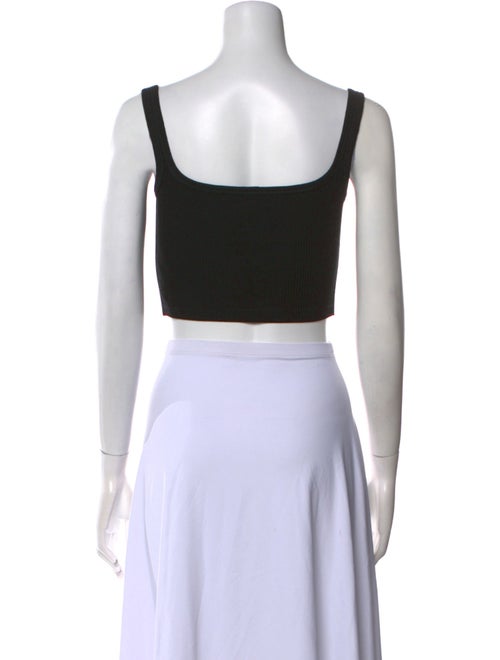 Dion Lee Square Neckline Sleeveless Crop Top
