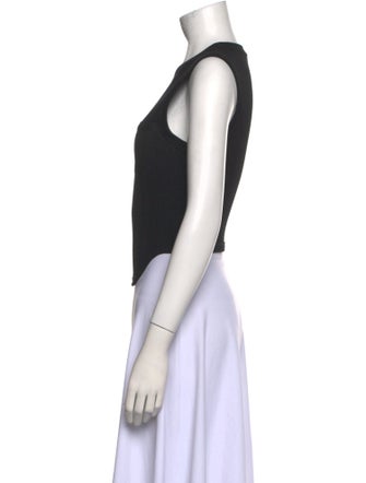 Dion Lee Crew Neck Sleeveless Crop Top