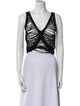 Dion Lee V-Neck Sleeveless Crop Top