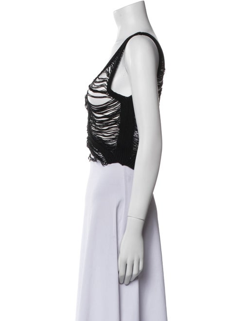 Dion Lee V-Neck Sleeveless Crop Top