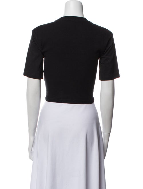 Dion Lee Crew Neck Short Sleeve Crop Top