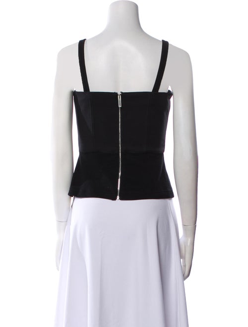 Dion Lee Square Neckline Sleeveless Crop Top
