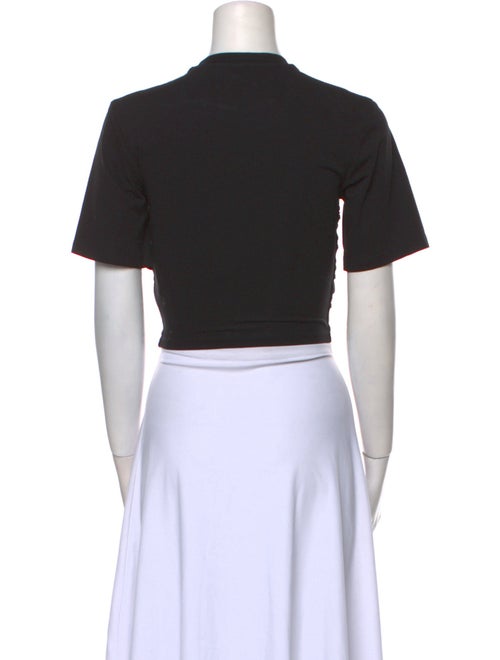 Dion Lee Crew Neck Short Sleeve Crop Top