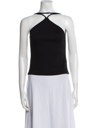 Dion Lee Halterneck Sleeveless Crop Top