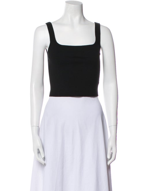 Dion Lee Merino Wool Square Neckline Crop Top