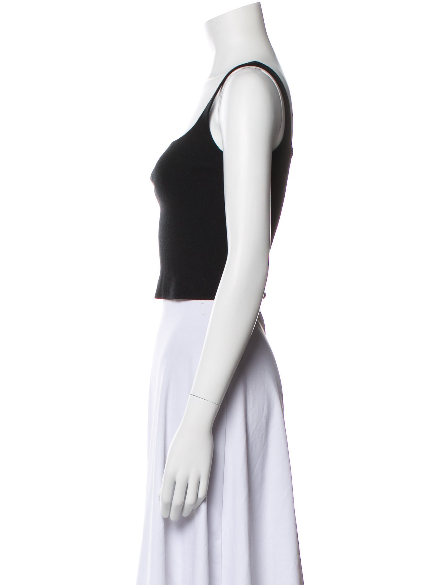 Dion Lee Merino Wool Square Neckline Crop Top