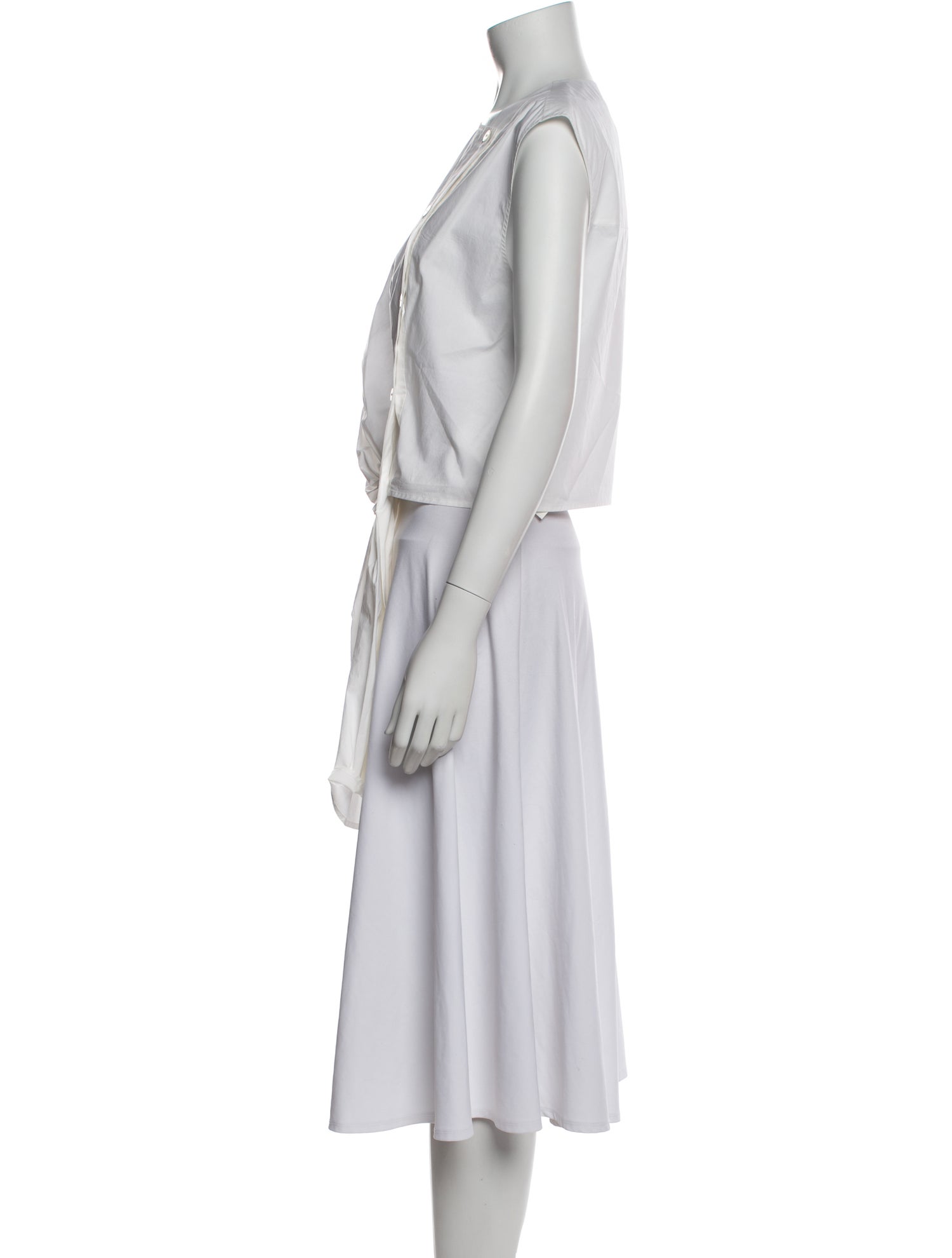 Dion Lee Bateau Neckline Sleeveless Tunic