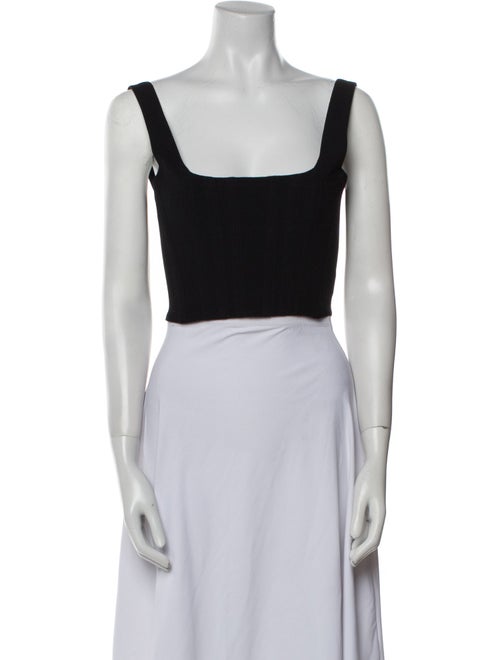 Dion Lee Square Neckline Sleeveless Crop Top