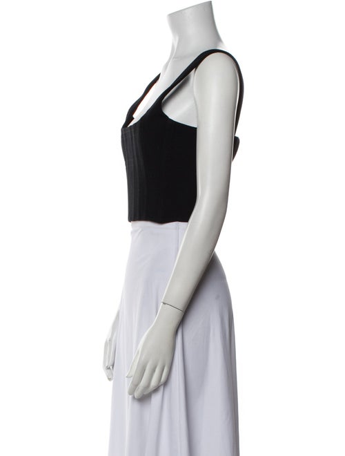 Dion Lee Square Neckline Sleeveless Crop Top