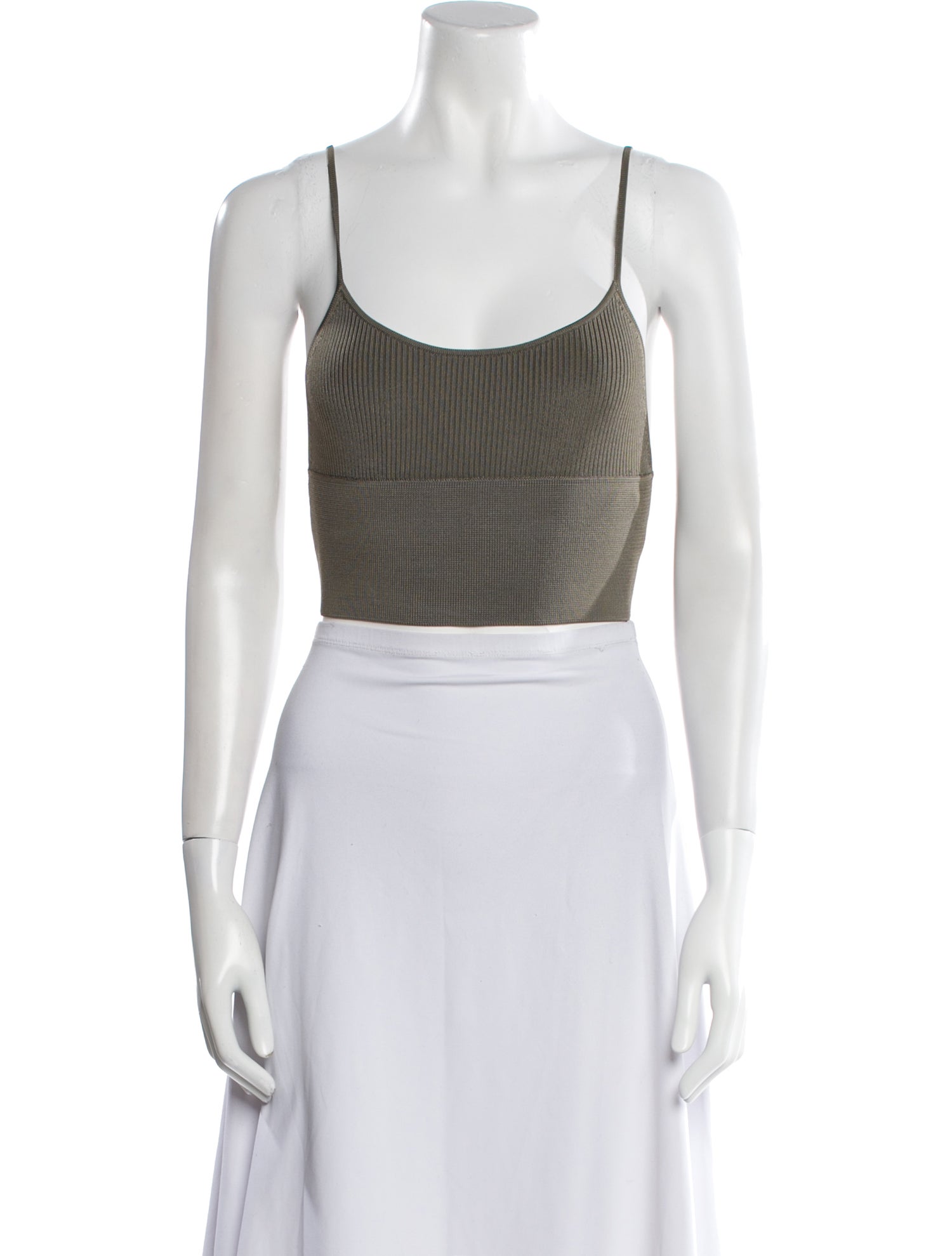 Dion Lee Scoop Neck Sleeveless Crop Top