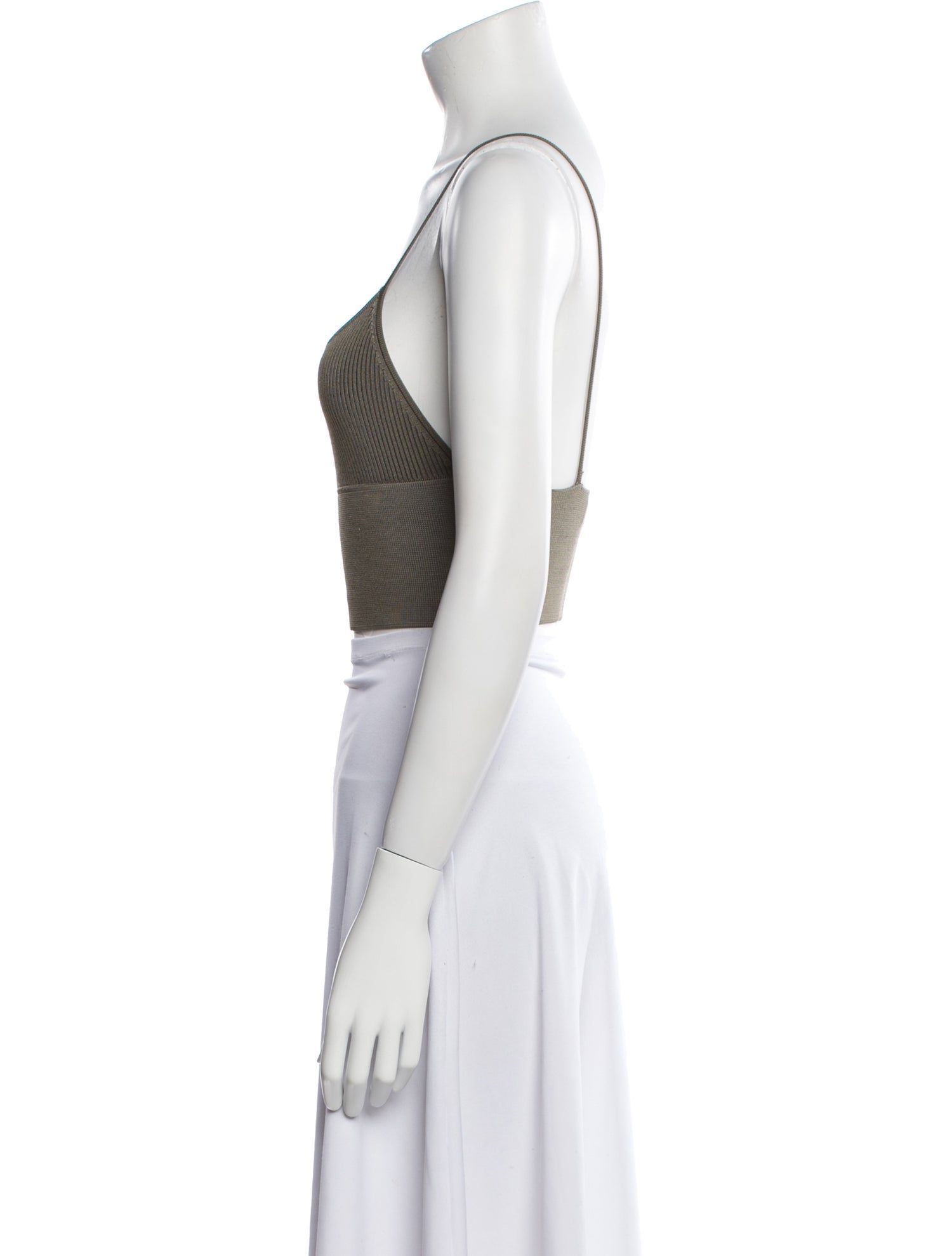 Dion Lee Scoop Neck Sleeveless Crop Top