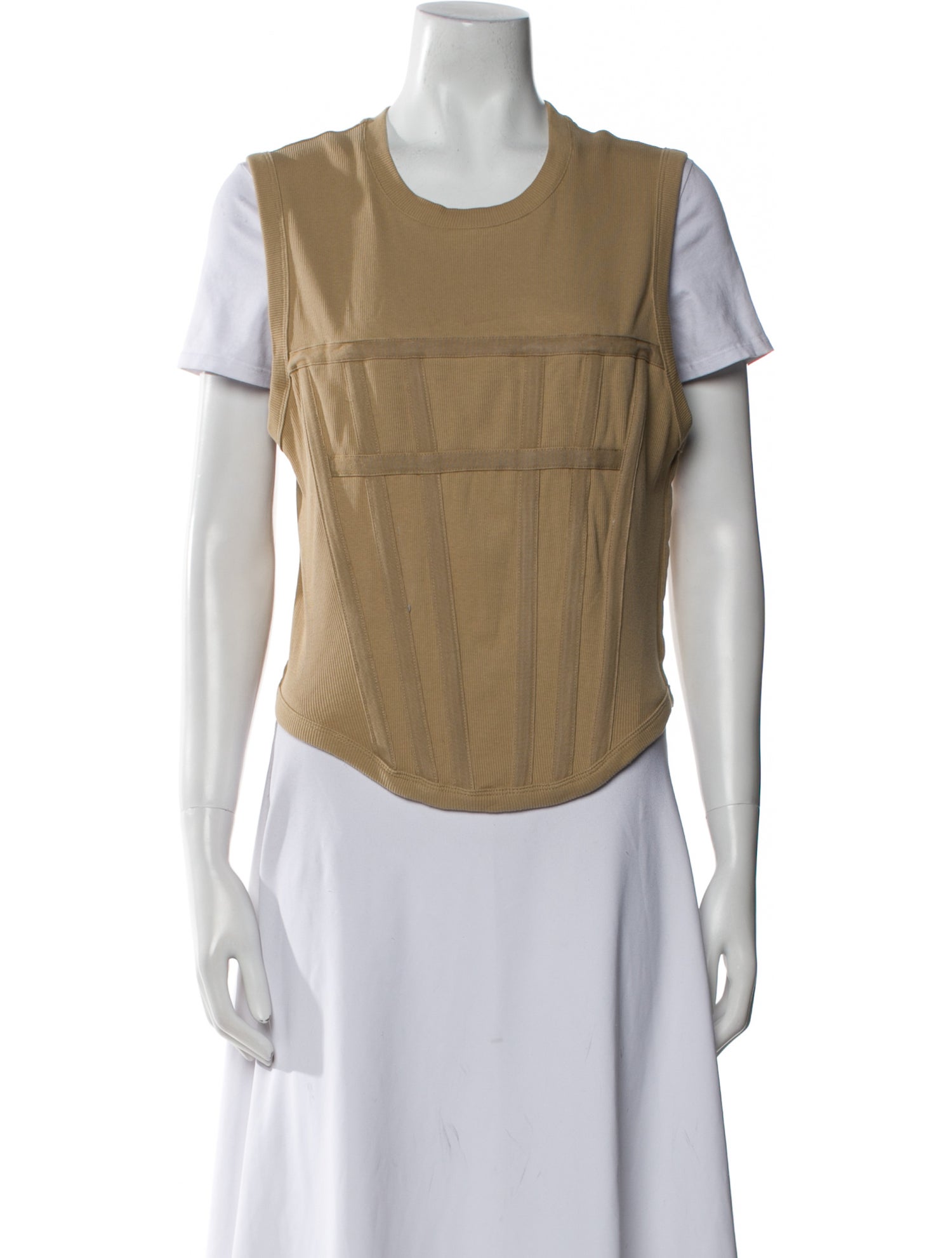 Dion Lee Scoop Neck Short Sleeve T-Shirt