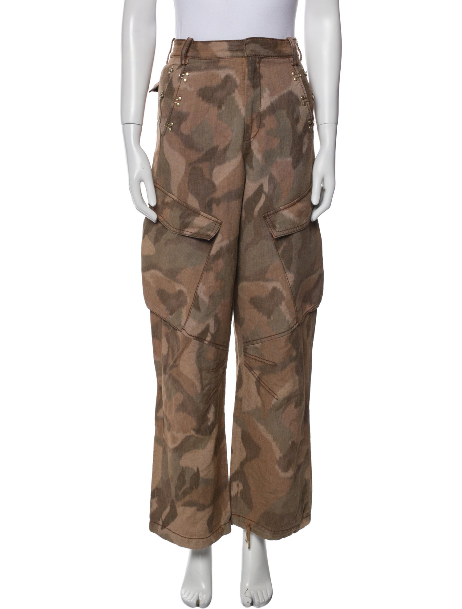 Dion Lee Printed Wide Leg Pants