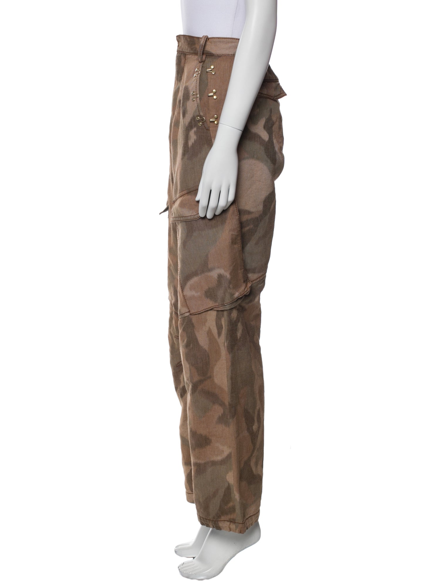 Dion Lee Printed Wide Leg Pants