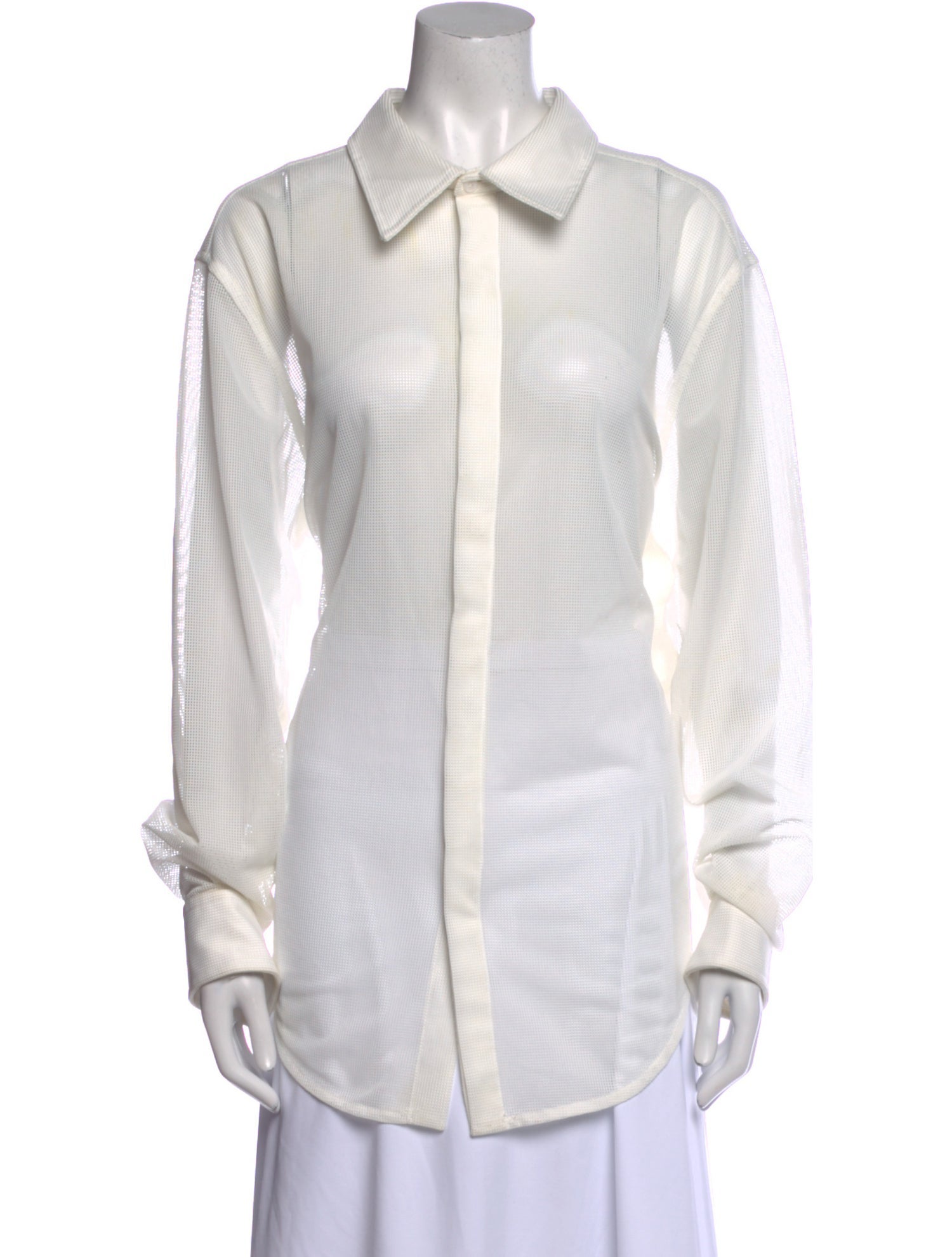 Dion Lee Long Sleeve Button-Up Top