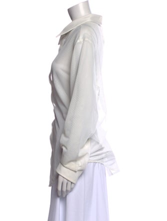 Dion Lee Long Sleeve Button-Up Top