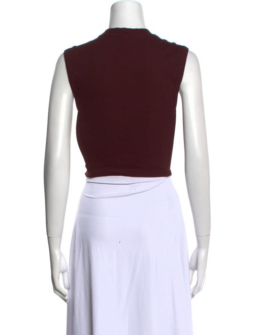 Dion Lee Crew Neck Sleeveless Crop Top