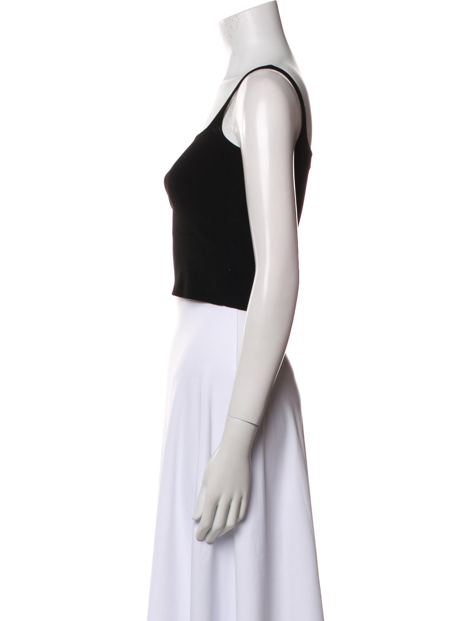 Dion Lee Square Neckline Sleeveless Crop Top