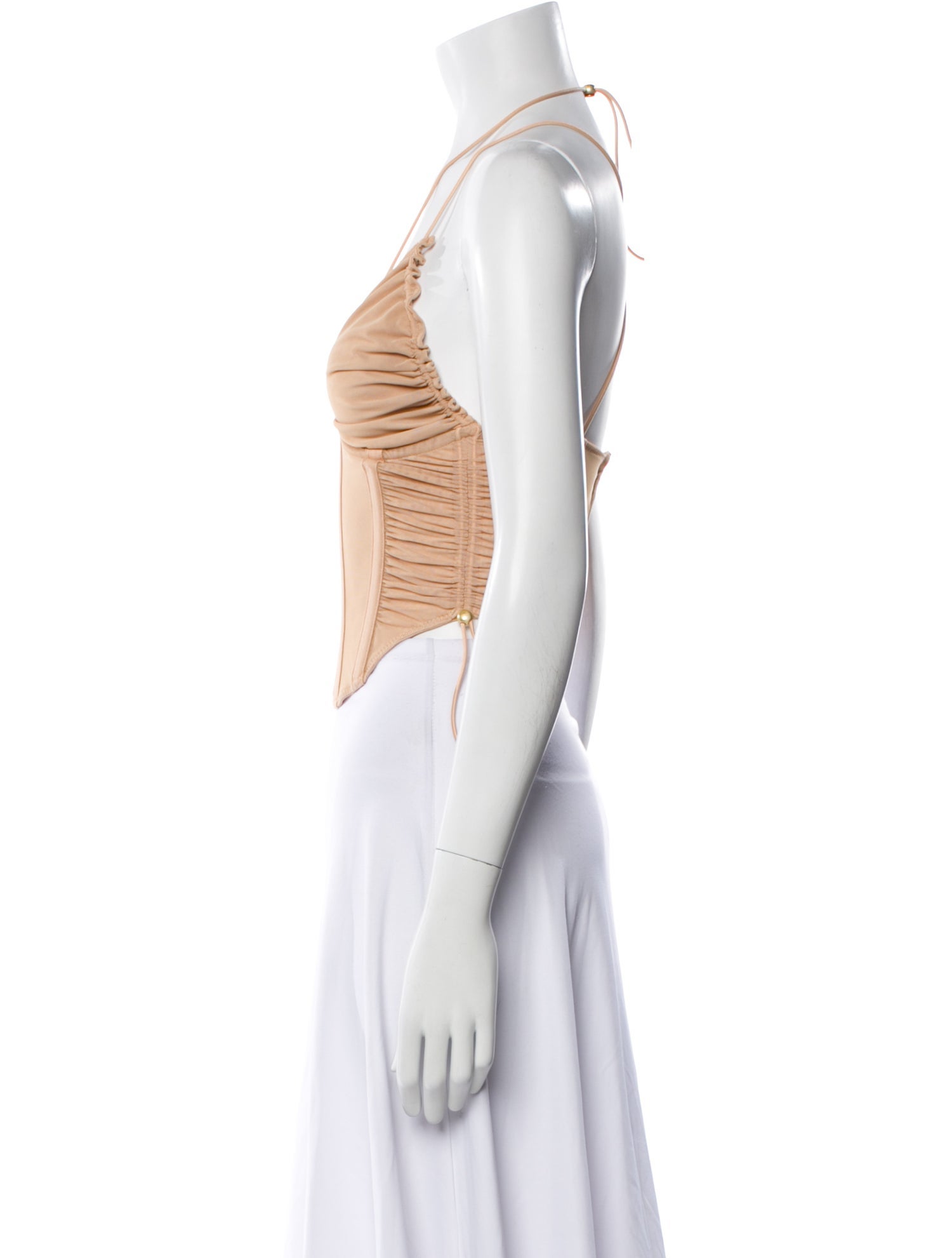 Dion Lee V-Neck Sleeveless Crop Top