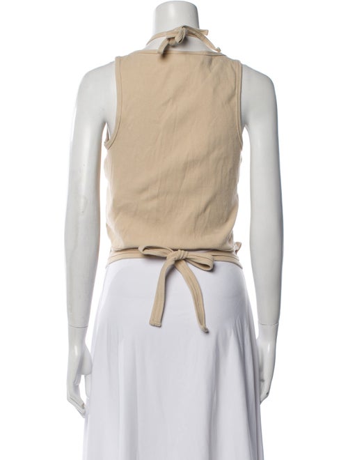 Dion Lee Crew Neck Sleeveless Crop Top