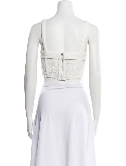 Dion Lee Square Neckline Sleeveless Crop Top