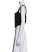 Dion Lee Square Neckline Sleeveless Crop Top