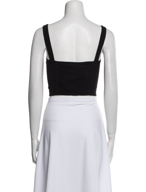 Dion Lee Square Neckline Sleeveless Crop Top