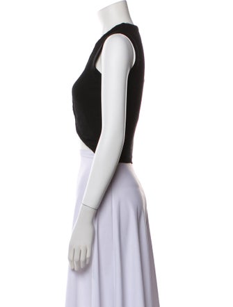 Dion Lee V-Neck Sleeveless Crop Top