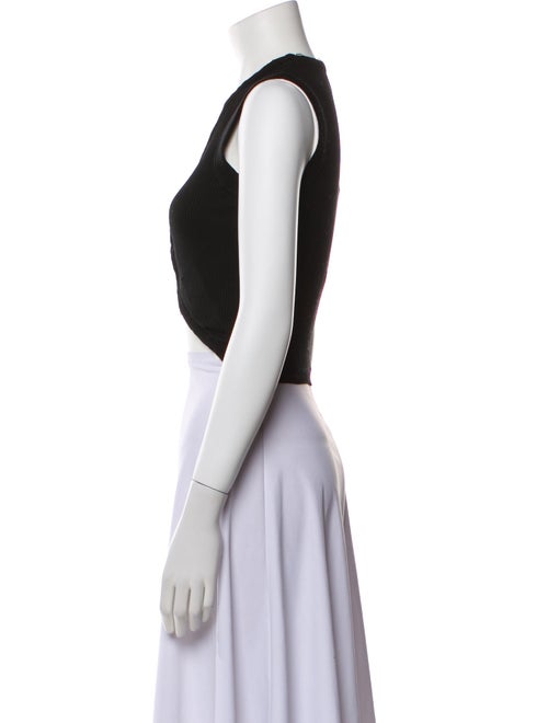 Dion Lee V-Neck Sleeveless Crop Top