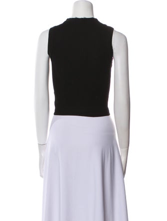 Dion Lee V-Neck Sleeveless Crop Top